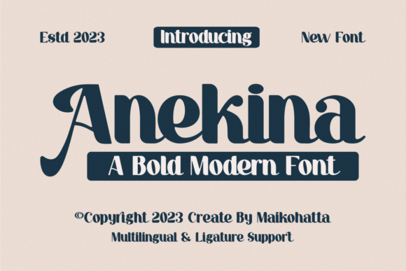 Anekina: A Bold Display Font for Modern Web Design