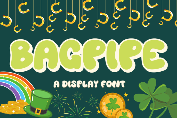 Bagpipe: A Playful Display Font for St. Patrick’s Day Projects