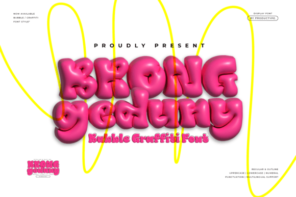 Brong Geduny Font Review: Bold Bubble Graffiti for Maker Projects