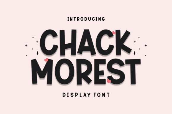 Chack Morest Display Font for Handmade Product Designs