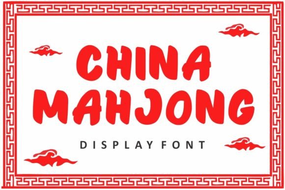 China Mahjong Display Font for Bold Branding and Packaging