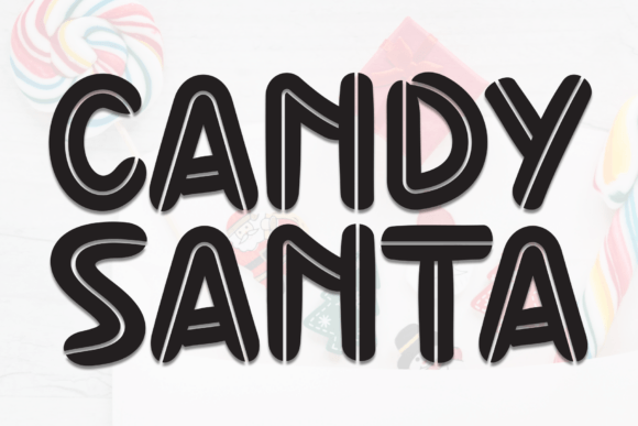 Crafting Holiday Collections with Candy Santa Display Font