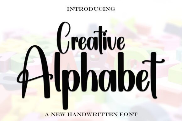Creative Alphabet: A Handwritten Display Font for Elegant Branding
