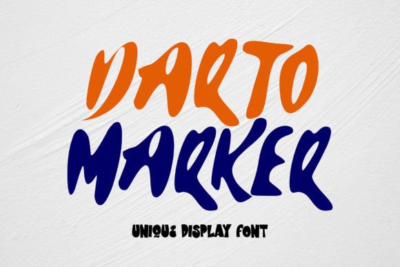 Darto Marker: A Playful Display Font for Handmade Products