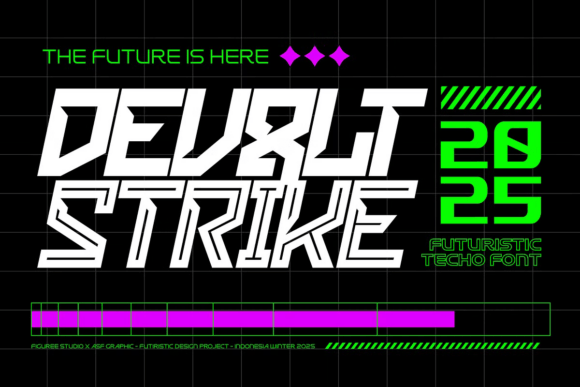 Devolt Strike: A Display Font Built for Speed and Editorial Impact