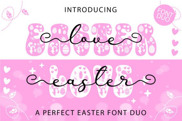 Easter Love Duo: A Display Font for Spring Campaigns