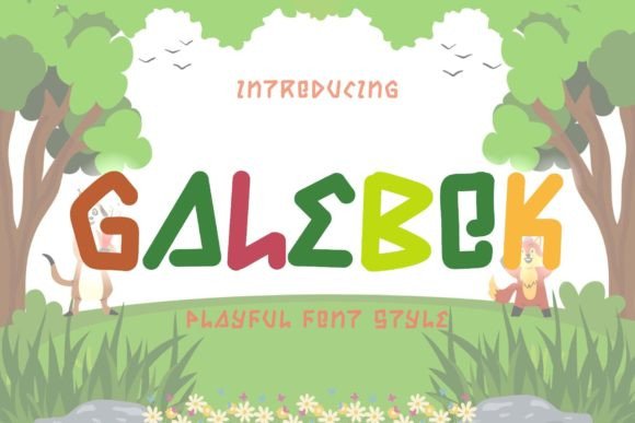 Galebok Display Font for Editorial and Brand Identity Projects