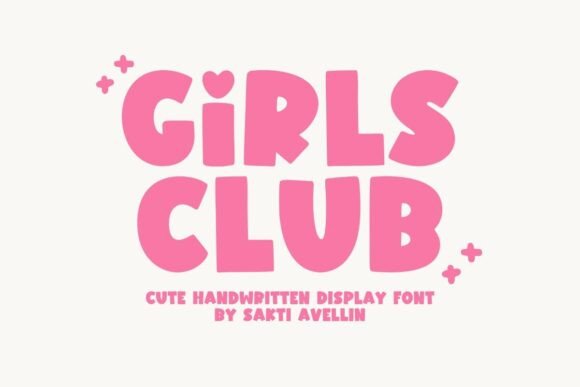 Girls Club Font: A Bold Display Typeface for Branding
