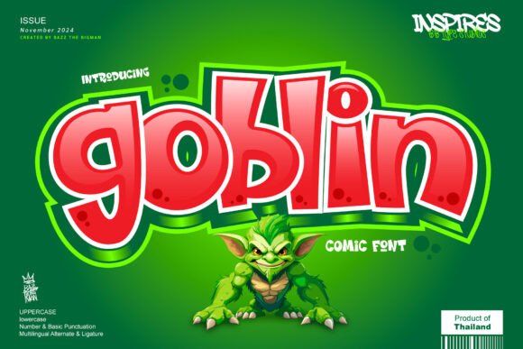 Goblin: A Playful Display Font for Digital Brand Projects