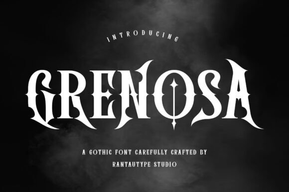Grenosa Gothic Display Font for Small Business Branding