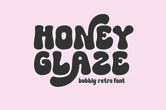 Honey Glaze: A Bubbly Retro Font for Standout Branding