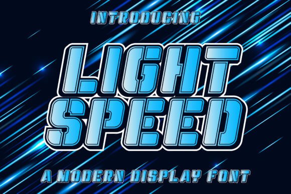Light Speed Font: A Dynamic Display Typeface for Handmade Products