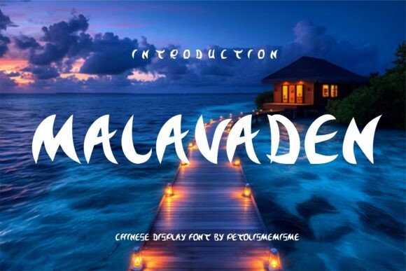 Malavaden: A Festive Display Font for Editorial Design
