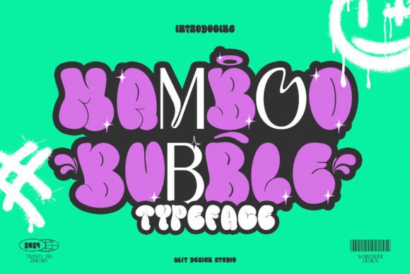 Mamboo Bubble Display Font Review for Urban Branding