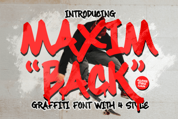 Maximback: A Graffiti Display Font for Standout Branding