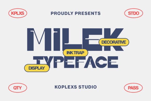 Milek Typeface: A Bold Display Font for Modern Design