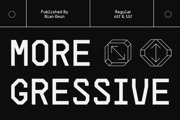Moregressive: A Display Font for Modern Editorial Design