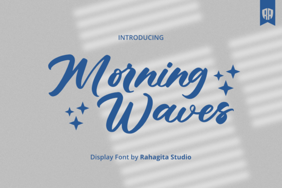 Morning Waves Display Font for Small Business Branding