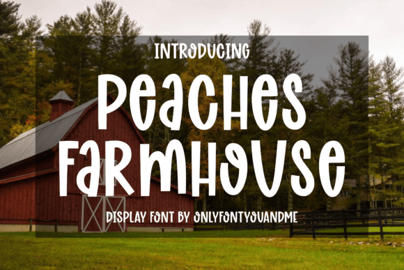Peaches Farmhouse Font: A Playful Display Type for Charming Brand Designs