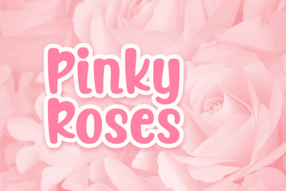 Pinky Roses Display Font for Handmade Labels and Creative Branding