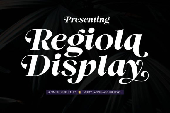 Regiola Display: A Luxurious Serif Font for Handmade Products and Elegant Branding