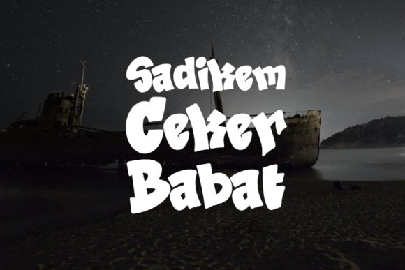 Sadikem Ceker Babat: A Versatile Font for Handmade Products