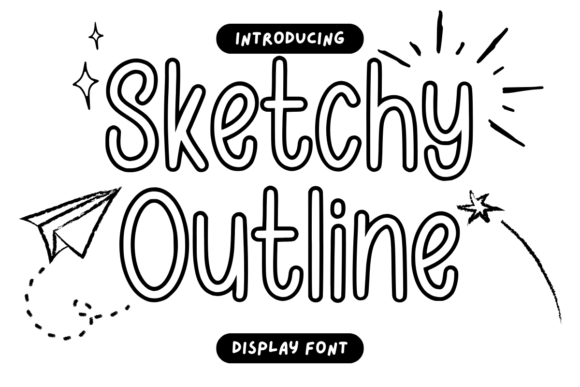Sketchy Outline Font Review for Handmade Craft Projects