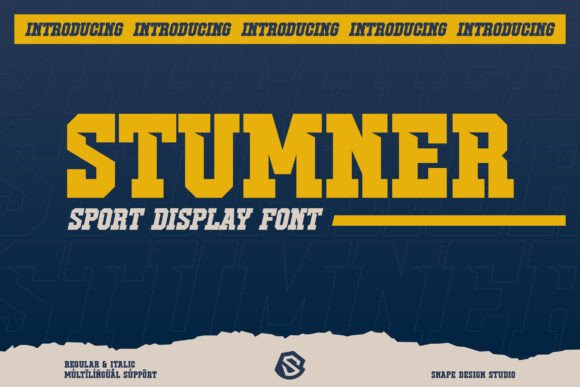 Stumner: A Bold Sport Font for Game-Changing Design Work