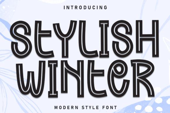 Stylish Winter Display Font for Polished Small Business Branding