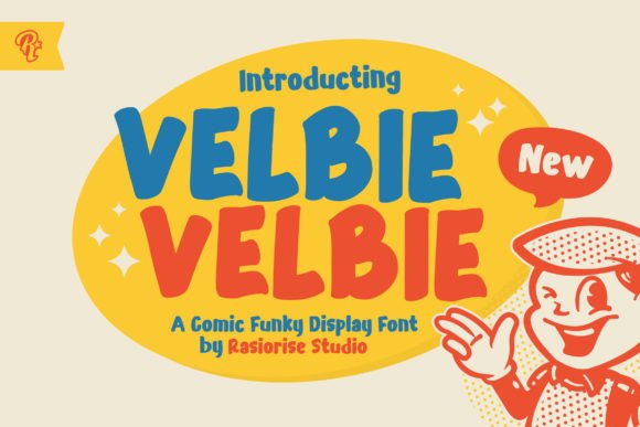 Velbie Retro Funky Font for Campaign Headlines That Pop
