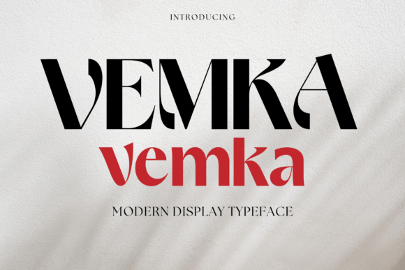 Vemka: A Modern Display Font for Bold Web Design