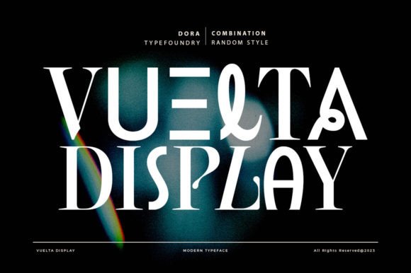 Vuelta Display: A Modern Font That Blends Serif and Sans Styles