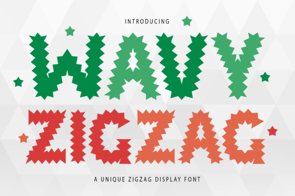 Wavy Zigzag Display Font for Bold Campaigns